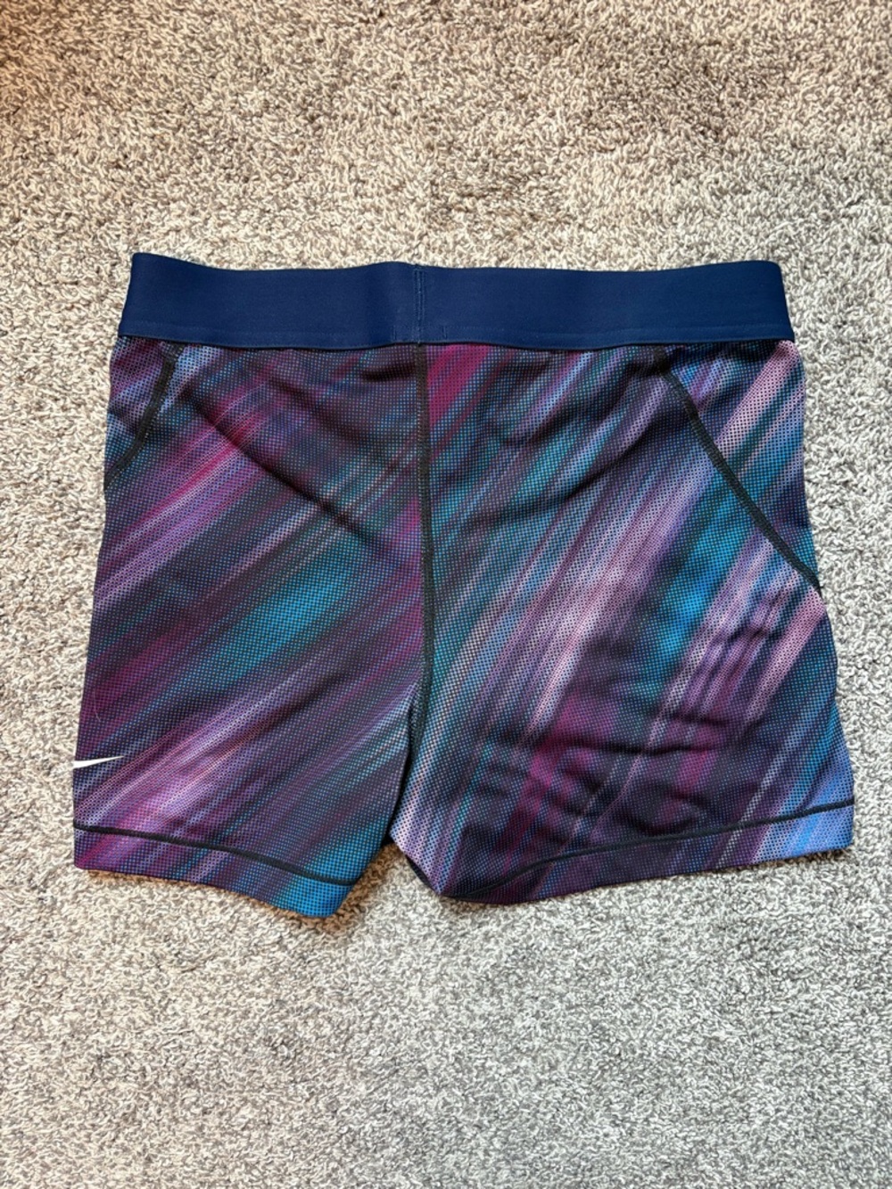 Nike Navy and Light Gray Dri-FIT Athletic Shorts - Picture 2 of 4